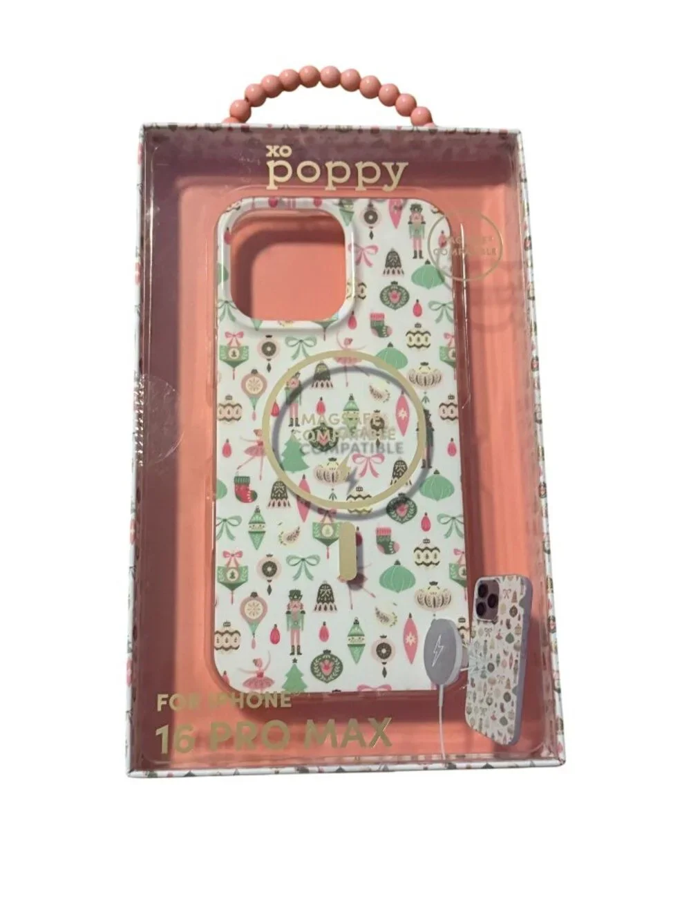 XO POPPY iPhone 16 Pro Max The Nutcracker Ballet Holiday Print Phone Case NEW NI